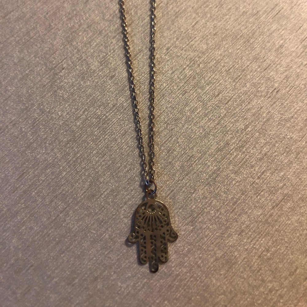 Silver Fatima’s Hand Necklace